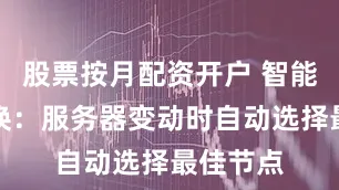 股票按月配资开户 智能多线切换：服务器变动时自动选择最佳节点